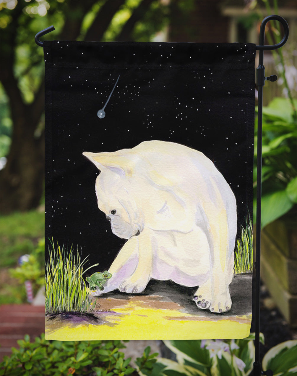 French Bulldog Garden Flag Mailbox Decorative Yard Banner Outside Patio Artwork for Flower Beds, Garden Size, Multicolor
