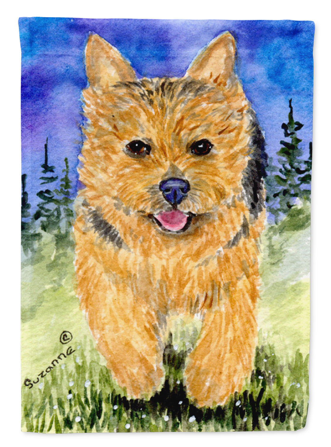 Norwich Terrier Garden Flag Mailbox Decorative Yard Banner Outside Patio Artwork for Flower Beds, Garden Size, Multicolor