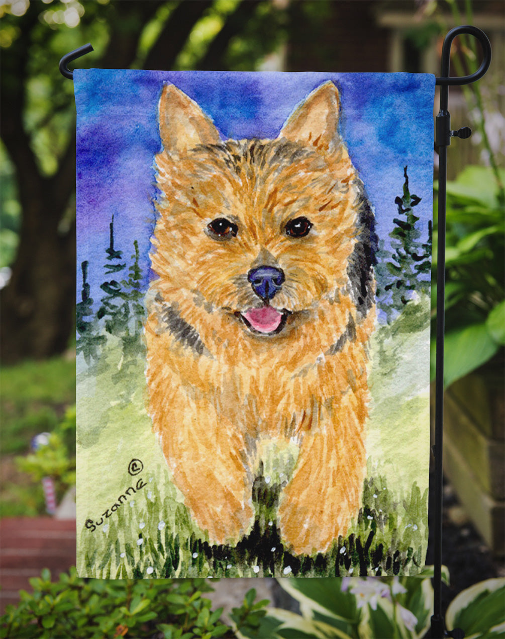 Norwich Terrier Garden Flag Mailbox Decorative Yard Banner Outside Patio Artwork for Flower Beds, Garden Size, Multicolor