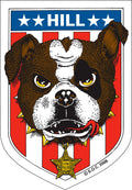 Powell Peralta Frankie Hill Bulldog 3" x 4.8" Skateboard Sticker