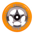 Proto StarBright Sliders Wheels 110mm - Neon Orange on Raw (Pair)