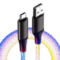 RGB Fast Charging USB to C Cable Colorful Streamer Glowing Line