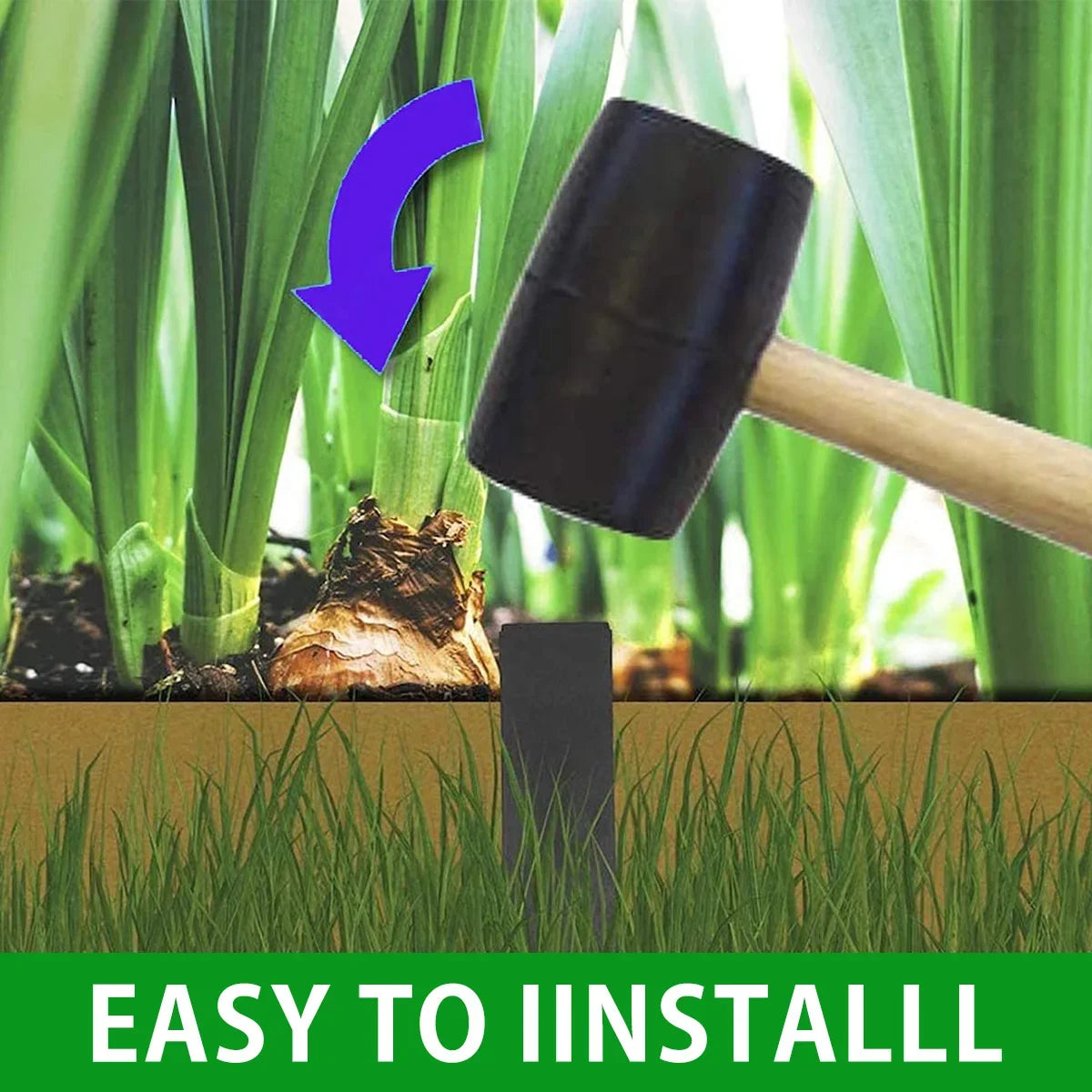 10Pcs Garden Lawn Mower Peg Boundary Nail Plastic Lawn Edging Stake Landscape Edging Spike Garden Netting Ground Stakes Durable