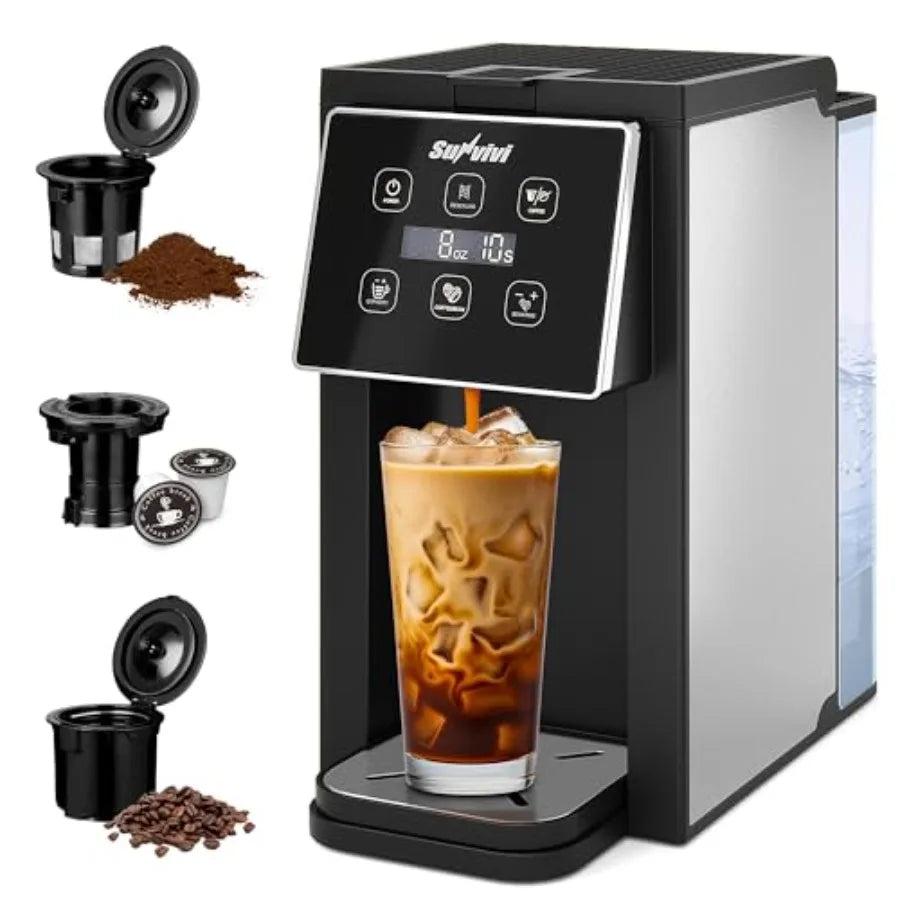 Coffee Maker With Grinder For Home Office Use 3In1