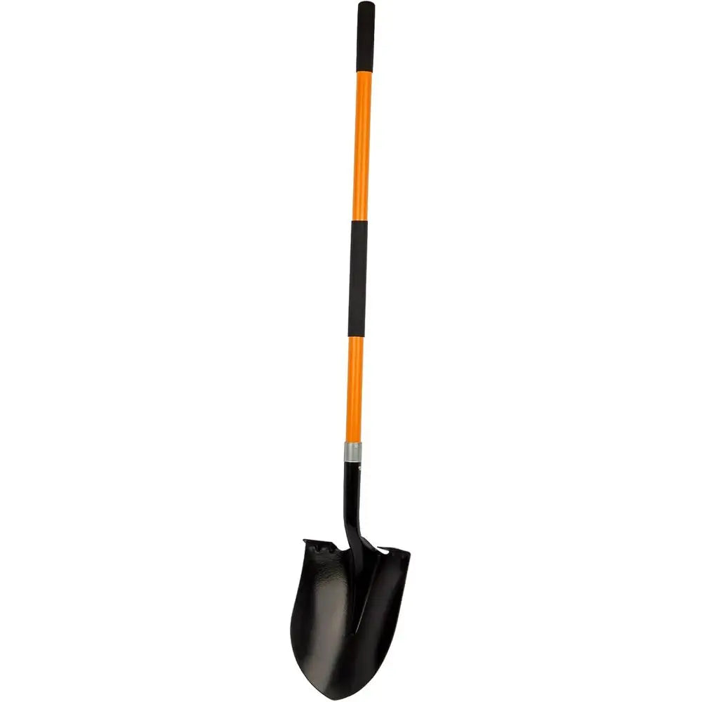 Heavy Duty Digging Metal Shovel With Fiberglass Handle