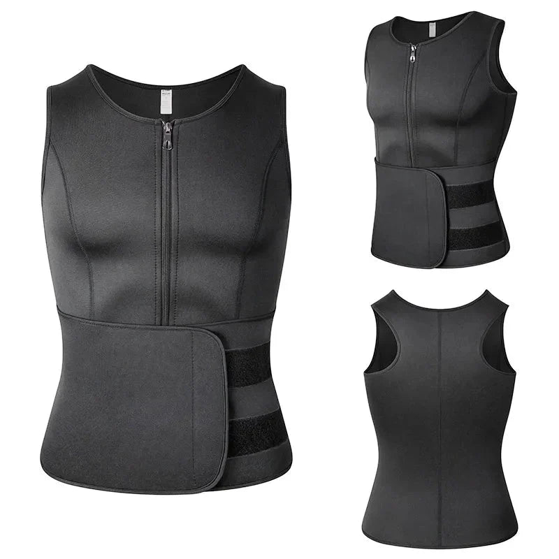 Men  Slimming Compression Body Shaper Waist Trainer Vest