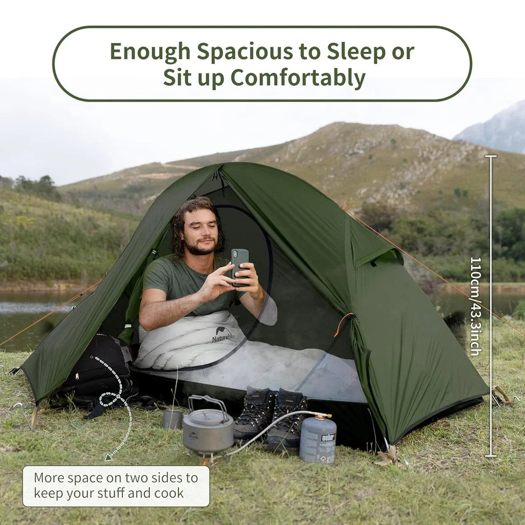 Naturehike One Person Ultralight Cycling Tent Waterproof Double Layer