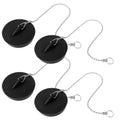 8/2pc Sink Plug Universal Rubber Drain Stopper With Round Beaded Chain Bath Sink Drain Stopper Plug For Kitchen And Bathroom Fit