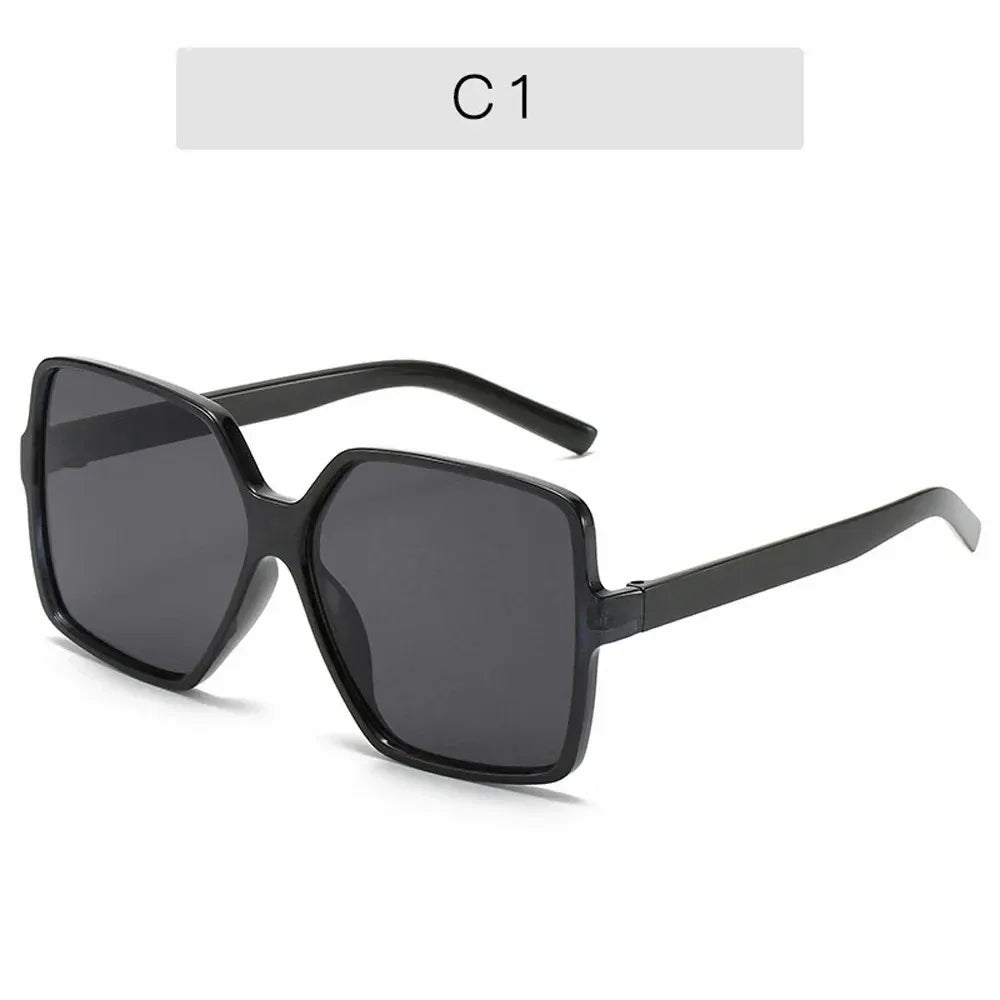Oversized Square Fashion Gradient Color Sunglasses for Men and Women Driving Beach Party Travel Use