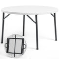 Folding Round Table Heavy Duty Plastic Banquet Table For Weddings