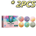 South Moon Foot Soak Tablet Relieve Fatigue Warmth Foot Soaking Promote Circulation Soften Cuticle Herbal Extract Feet Bath Ball