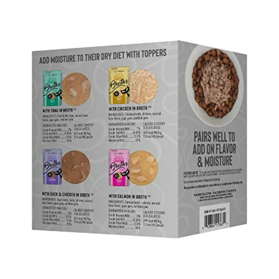 Tiki Cat Born Carnivore Broths Wet Cat Food Toppers Pack