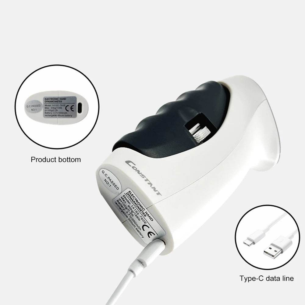 LED Digital Electronic Hand Grip Power Strength Trainer Tester