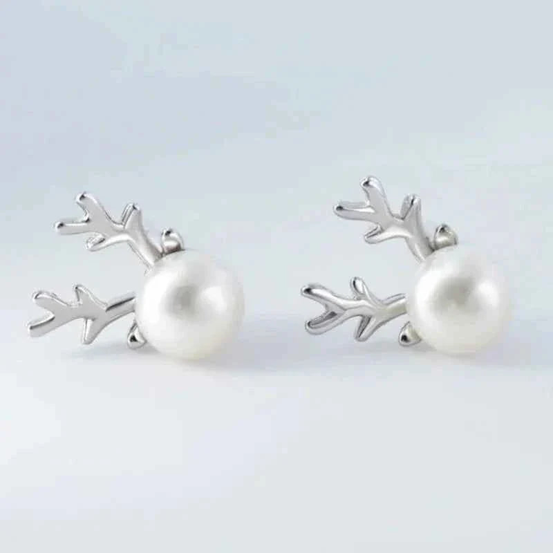 Cute Antler Stud Earrings For Women