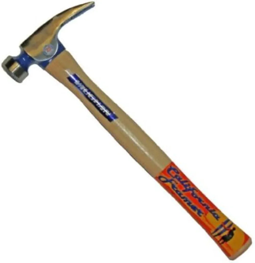 California Framing Hammer With Milled Face And Wood Handle