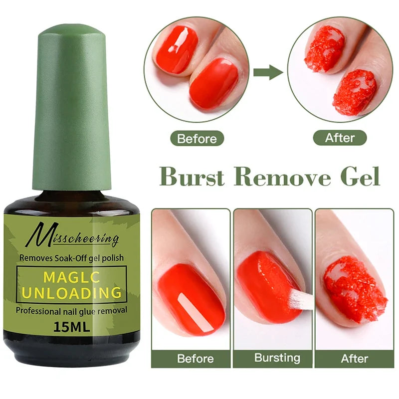8/15ml Magic Nail Gel Polish For Remover UV LED Gel In 3-5 Mins Quick Burst Removal Semi Permanent Nail Art Varnish