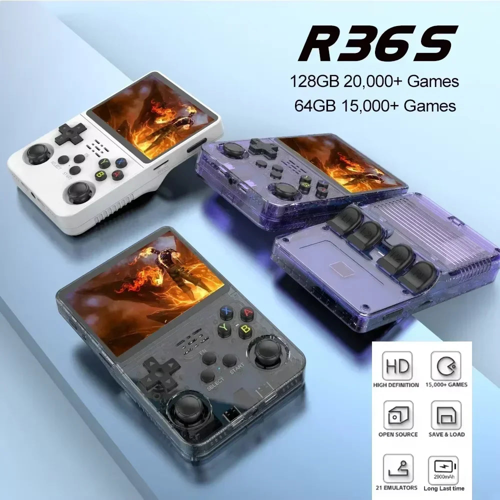 Retro Handheld Game Console 3.5-inch IPS | 15,000+ Games | Linux Portable Pocket Player | Dual RAM | 64GB/128GB