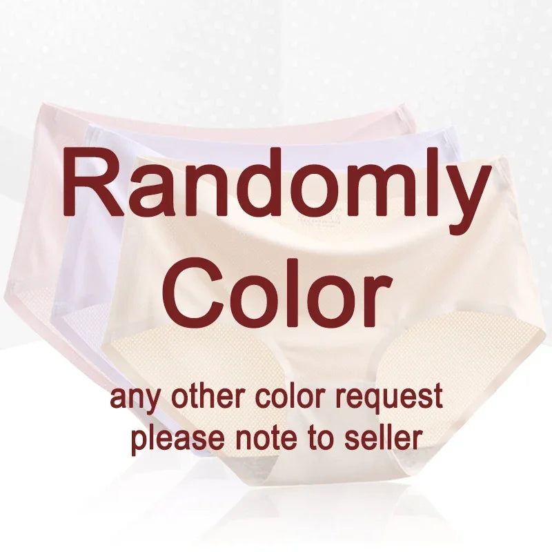 7Pcs/Set Women's Seamless Cotton Briefs Women Panties Solid Color Breathable Underwear Female Low Waist Soft Lingerie S-XXL