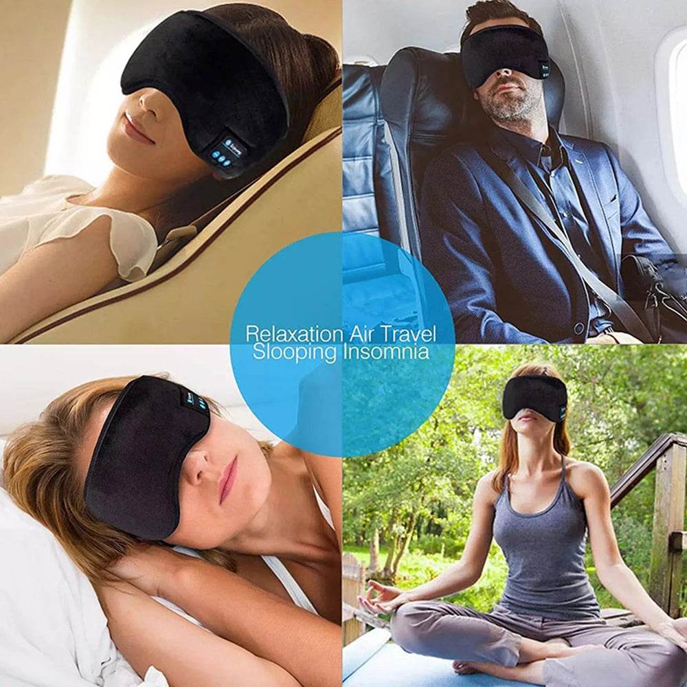 Bluetooth Earphones Sleeping Headband Elastic Wireless Eye Mask