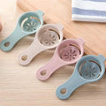 1PC/4PCS Wheat Straw Egg White Separator Egg Yolk Separator Egg Filter Kitchen Baked Egg Yolk Egg White Filter  kitchen gadgets