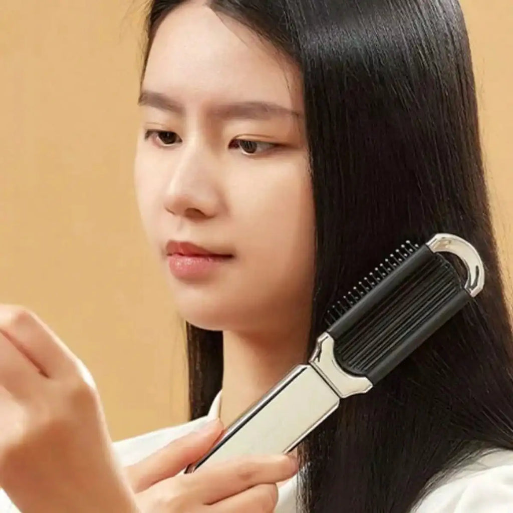 1pc Portable Compact Comb With Airbag And Handheld Makeup Mirror, Air Cushion Comb Ideal For Daily Use And Travel Hair Brush