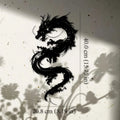 1pc Oriental Dragon Metal Wall Sculpture - 15.75x8.19 Inch Art Deco Iron Wall Art, Black Dragon Design for Home, Patio