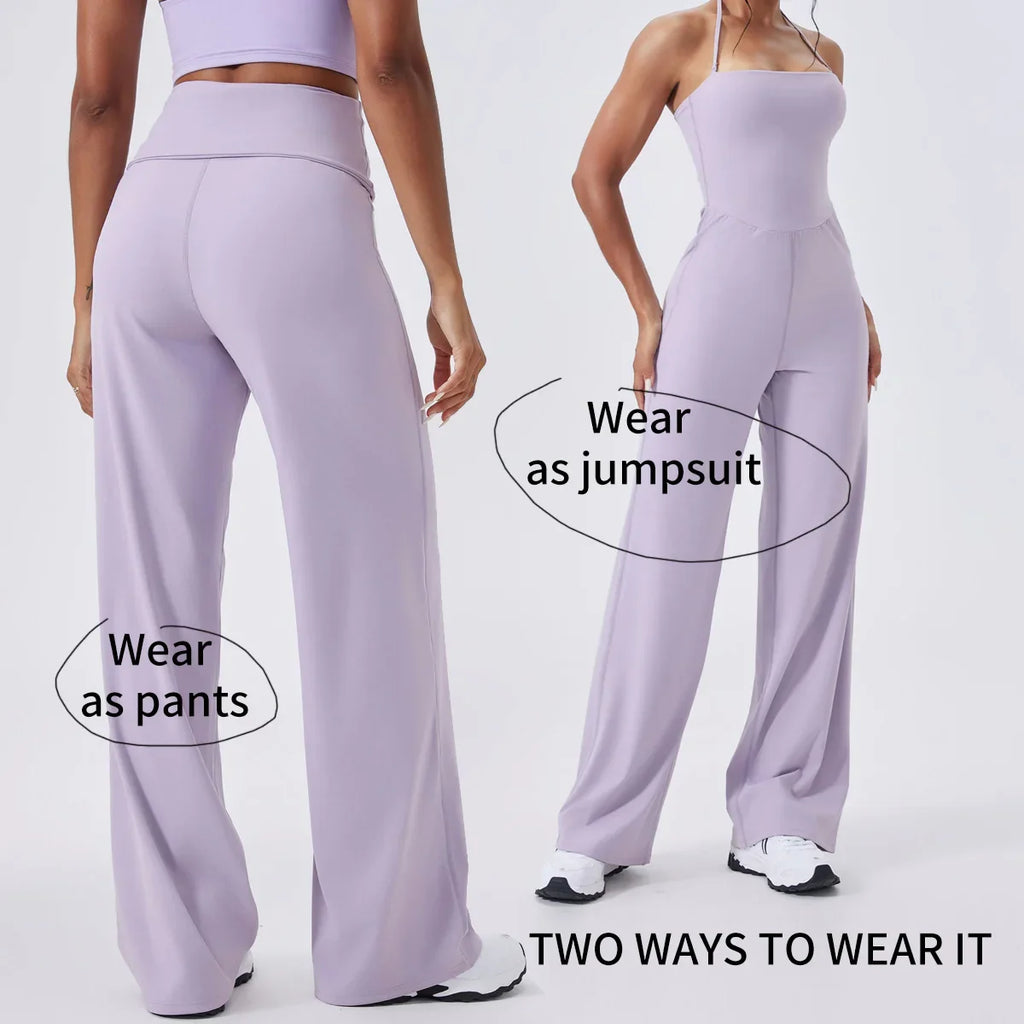 New Gym Set Women Training Yoga Suit Sportswear Sports Jumpsuit Fitness Rompers Stretch Female Push Up Workout Bodysuits