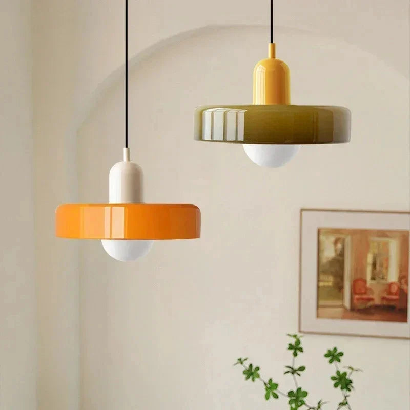Nordic Glass Bauhaus Dining Room Chandelier Living Room Bedroom Bar Retro Coffee shop Decoration Chandelier Lighting Fixtures