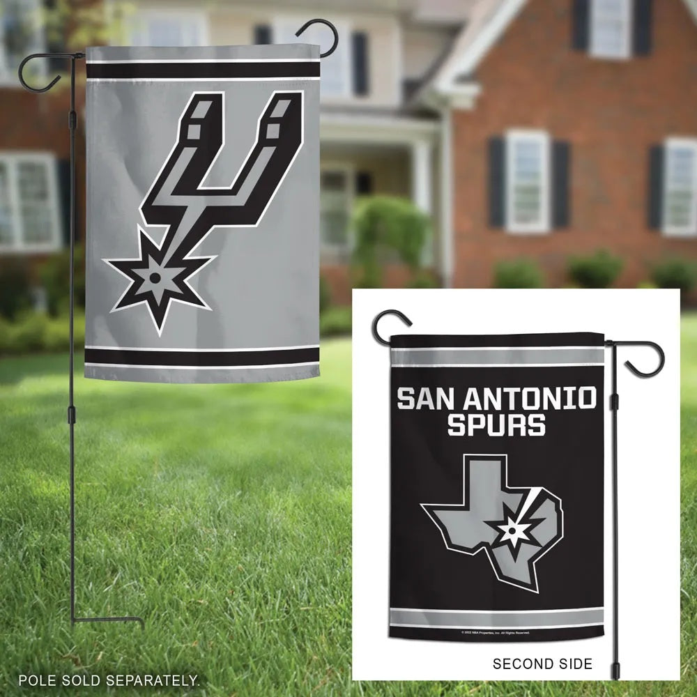 San Antonio Spurs Garden Flag 2 Sided New Logo
