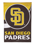 San Diego Padres 2 Sided Burlap Garden Flag