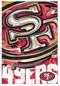 San Francisco 49ers Garden Flag 2 Sided Justin Patten Design