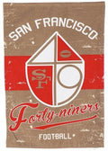 San Francisco 49ers Garden Flag 2 Sided Vintage Throwback Logo