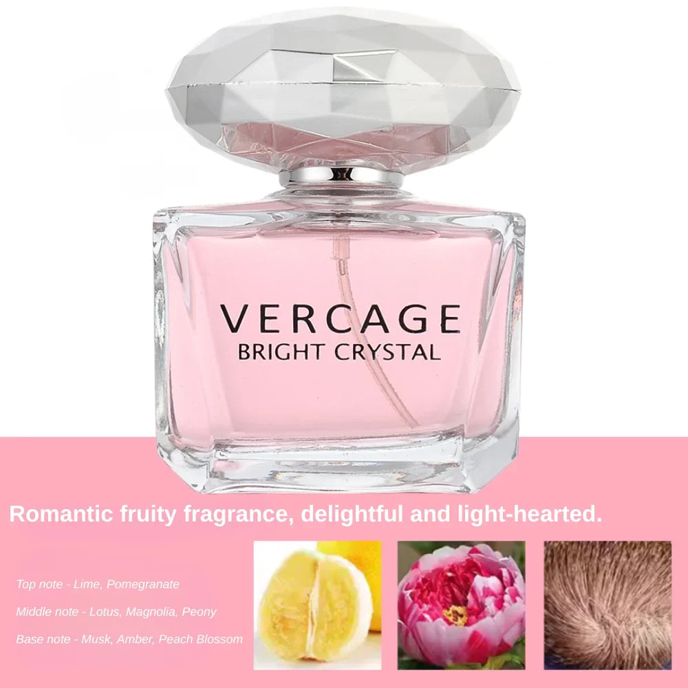 Osmanthus, Peony, and Pomegranate Fragrance Perfume for Women - Crystal Diamond Series, Light and Elegant Scent parfum