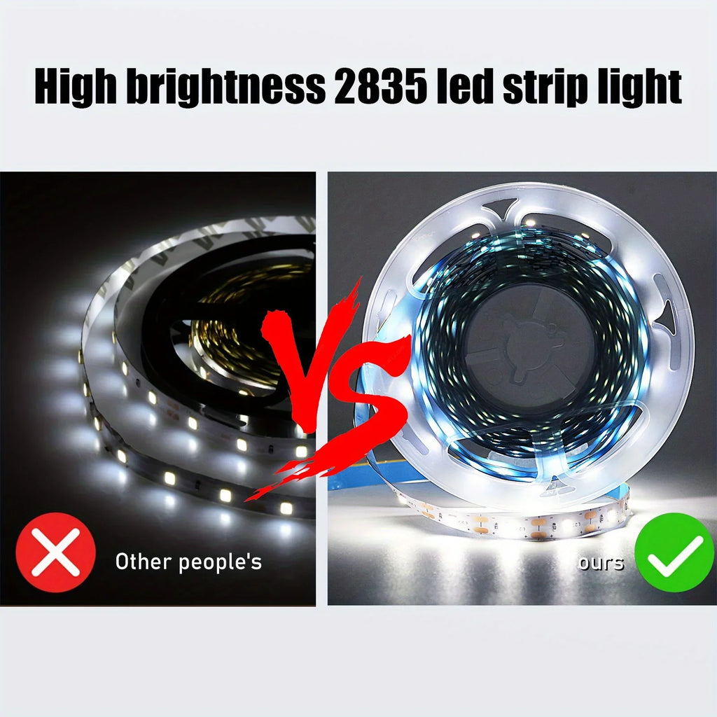 LED Strip Lights 5V White/Warm White Flexible LED Light,can be pasted,cuttable Home Decor Lamp for TV Backlight Cabinet Lighting