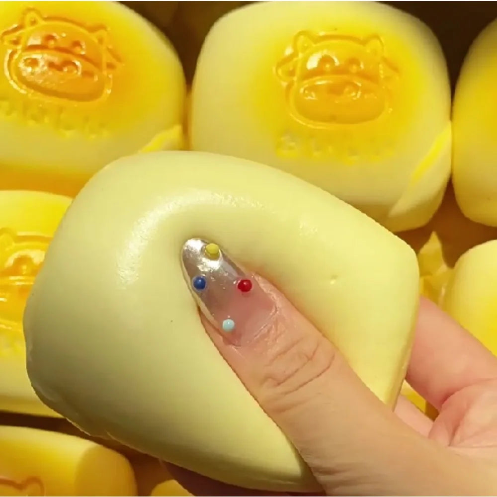 Simulated Milk Cake Bread Squishy | Slow Rising Sensory Fidget Toy for Stress Relief