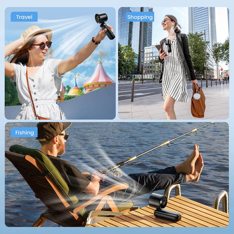 Dabfavshop Handheld Turbo Fan for Portable Cooling
