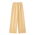 Willshela Women Fashion Solid Front Zipper Straight Pants Vintage High Waist Full Length Female Chic Lady Trousers