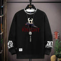 Autumn Men’s Sweatshirt Cool Bear Print Long Sleeve T-shirt Khaki O Neck Harajuku Exclusive Design Top
