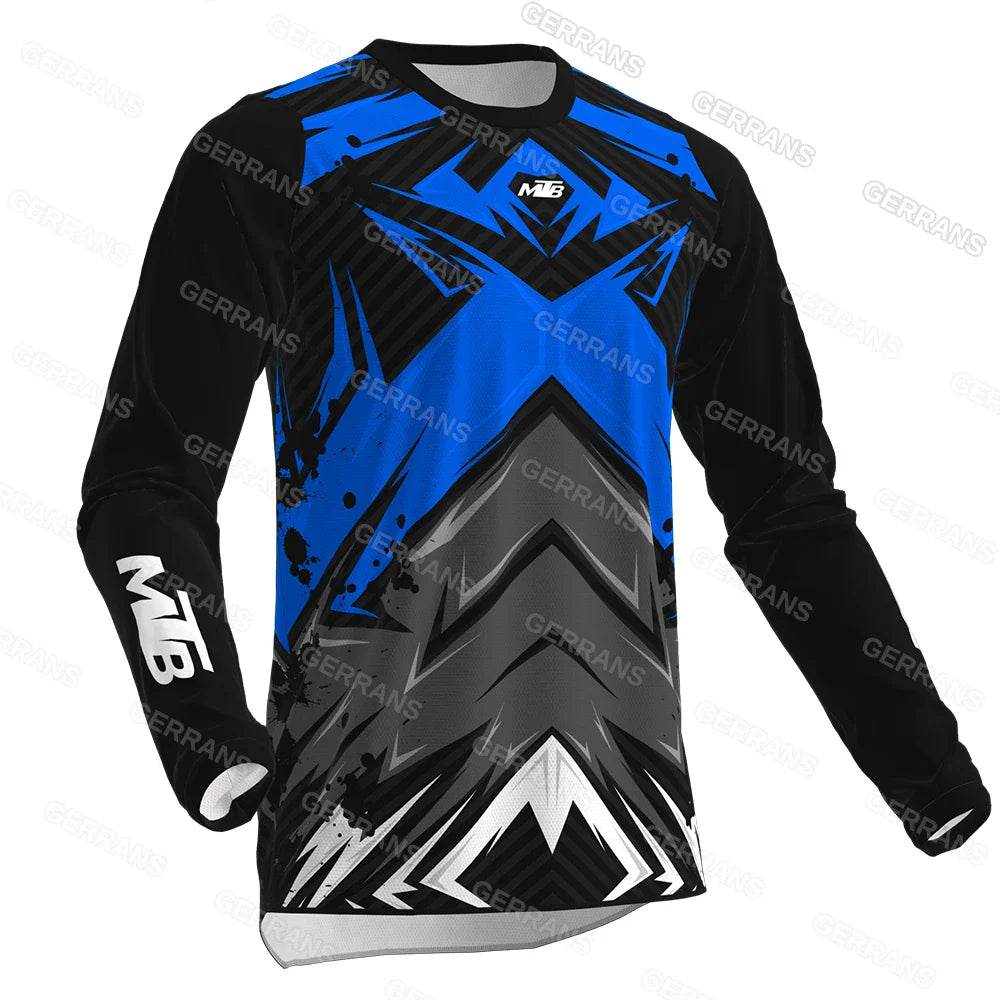 Mtb Downhill Jersey Mountain Bike T-Shirt Motorcycle Offroad DH Gerrans Mtb Jersey Motocross Shirt Sweatshirt Sportwear Clothing