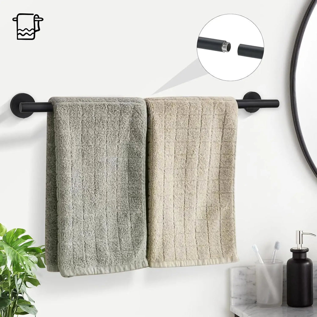 5-Piece Bath Hardware Set Brushed Finish Stainless Steel