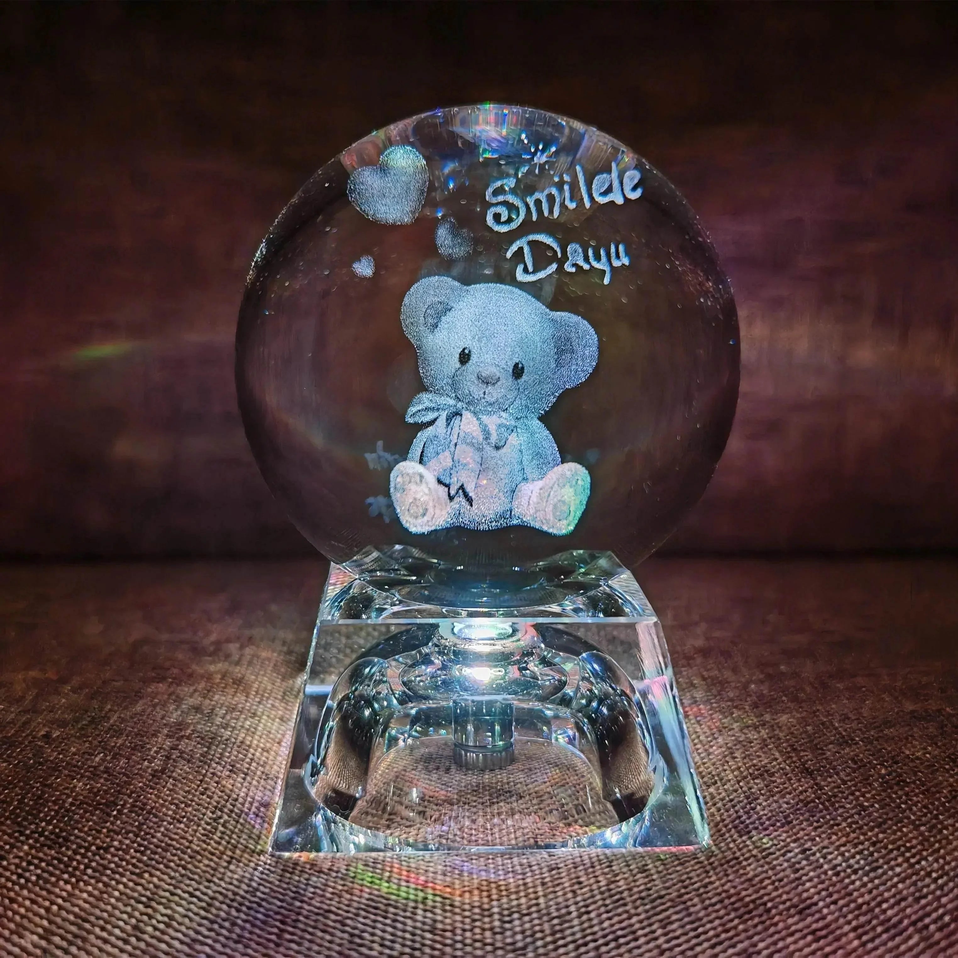 3D LED Crystal Ball Collectible