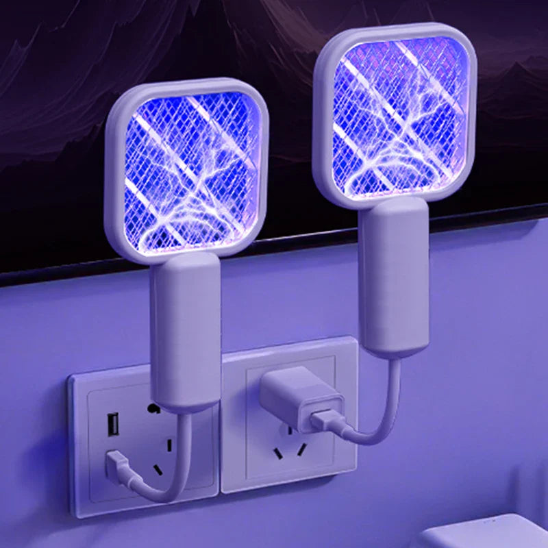 USB Mosquito Swatter Trap Zapper Lamp Portable Outdoor Safe