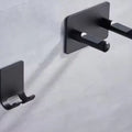 Waterproof Wall Mounted Hair Dryer Holder Space Saving Bathroom Organizer Rack Durable Storage for Hairdryer and Styling Tools P