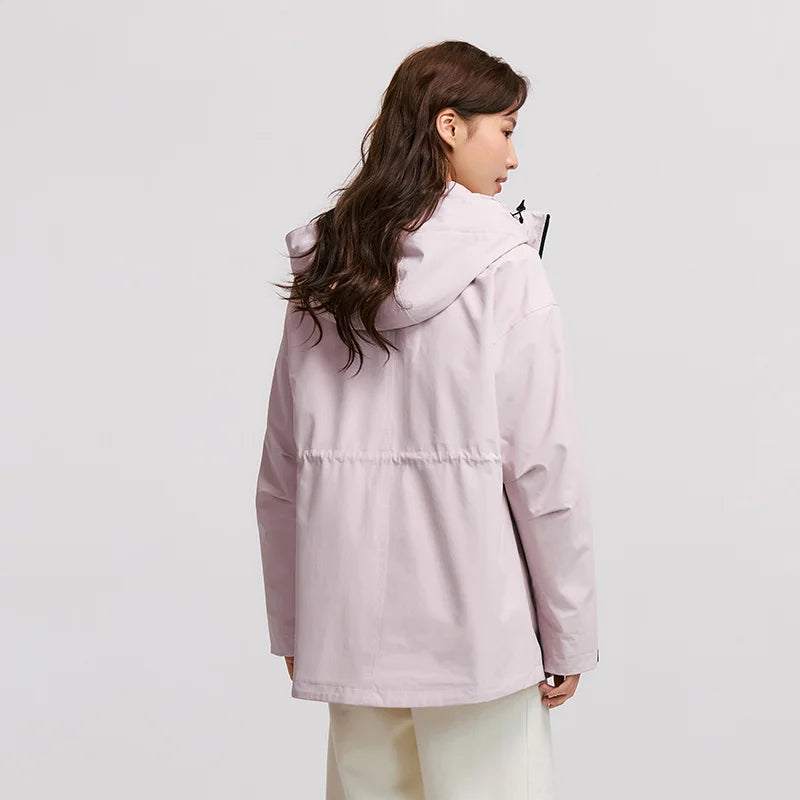 Semir Down Jacket Women 2025 New Two-Piece Three-in-One Outdoor Travel Daily Waterproof Oil-proof Stain-proof Woman winter coat