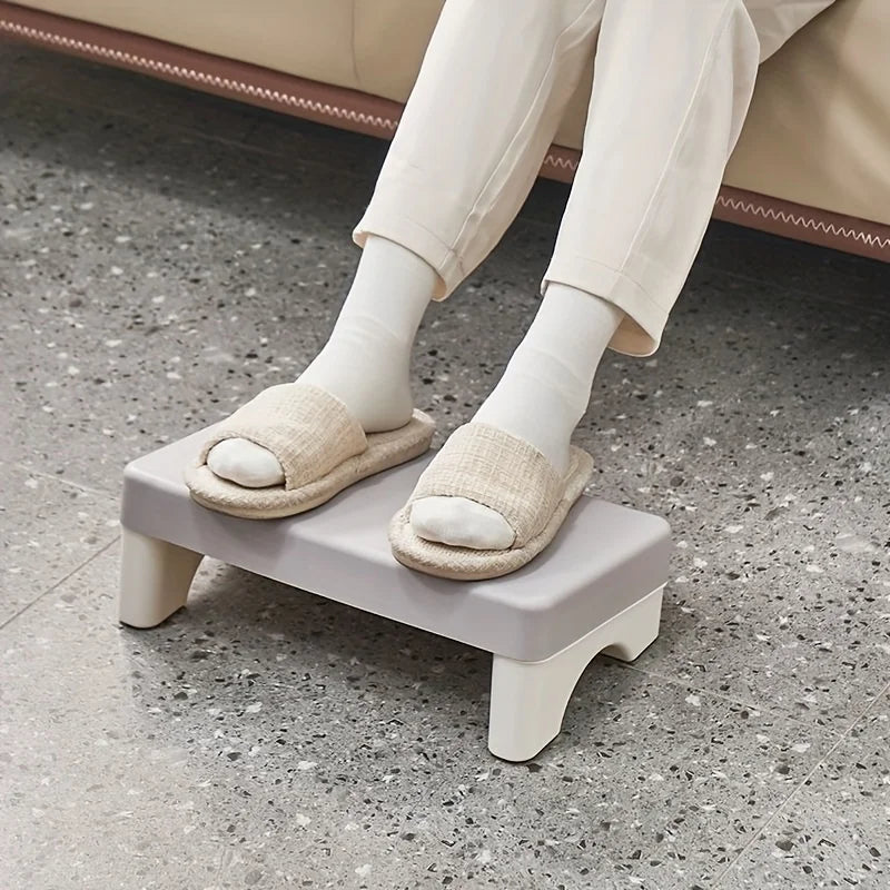 Ergonomic PP Footrest for Office Desk. Fits Under Desk, Use at Work, Sofa & Study. Comfortable & Space-Saving.