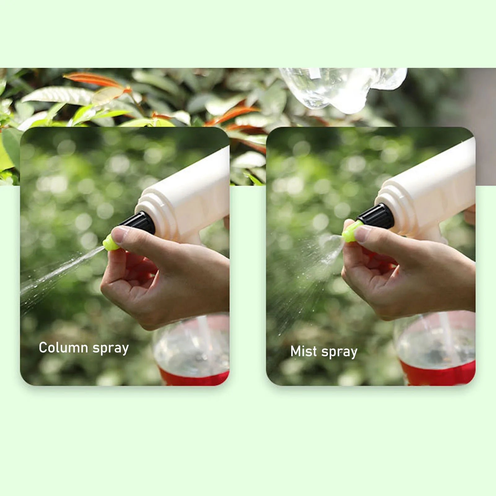 Battery Powered Sprayer Head Wide Compatibility Electric Plant Sprayer Spout Automatic USB Rechargeable Plastic for Home