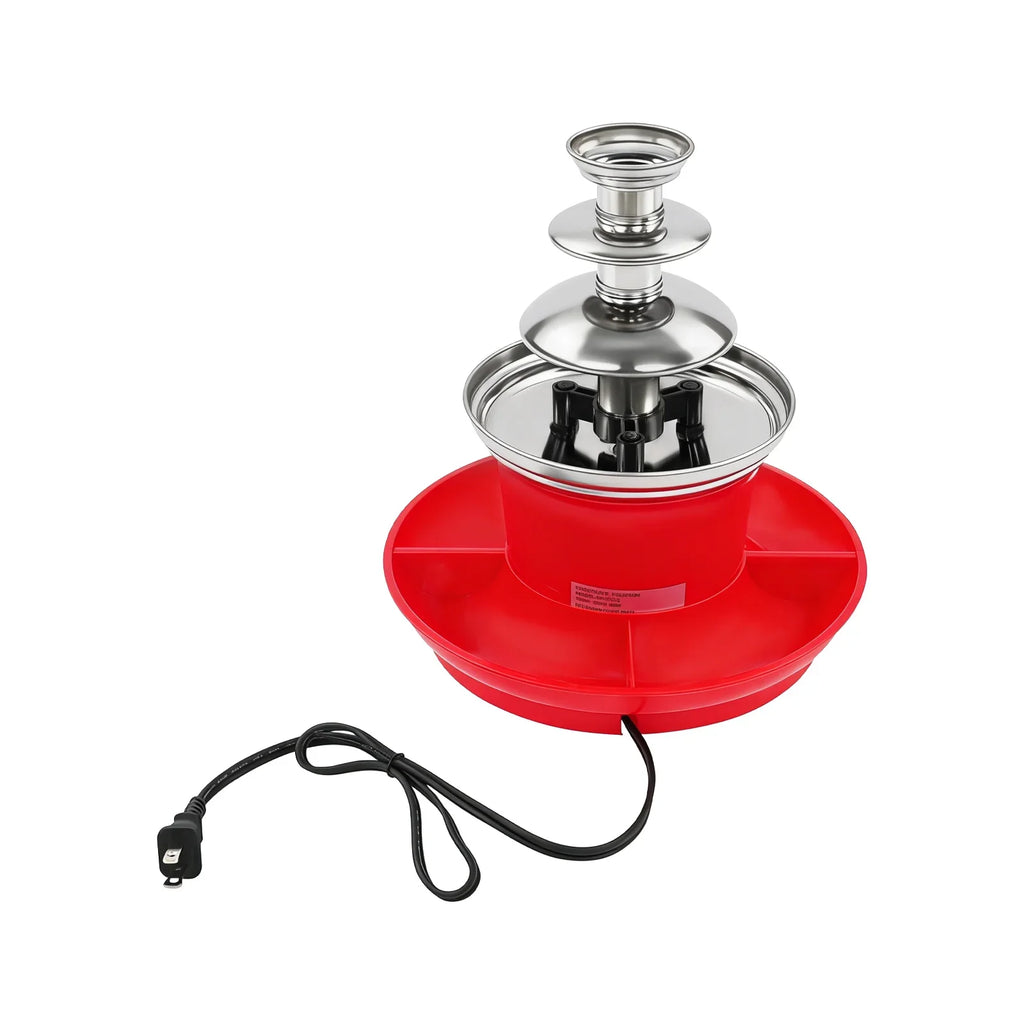 Chocolate Fondue Fountain 40W Stainless Steel 3 Tier