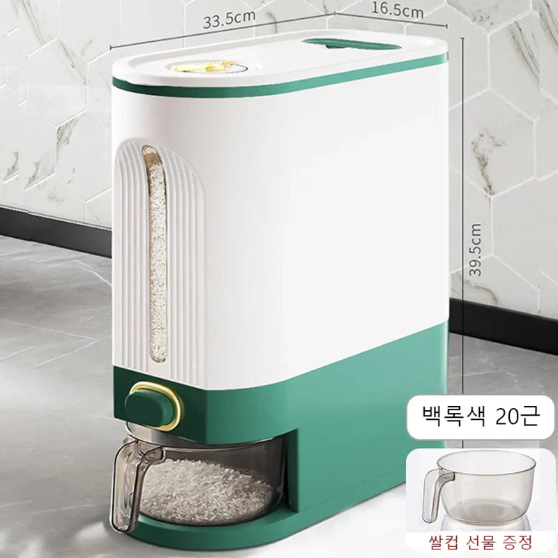 Home Rice Bucket - Insect-proof and Moisture-proof Sealed Container - Food-grade Storage Bin for Rice
