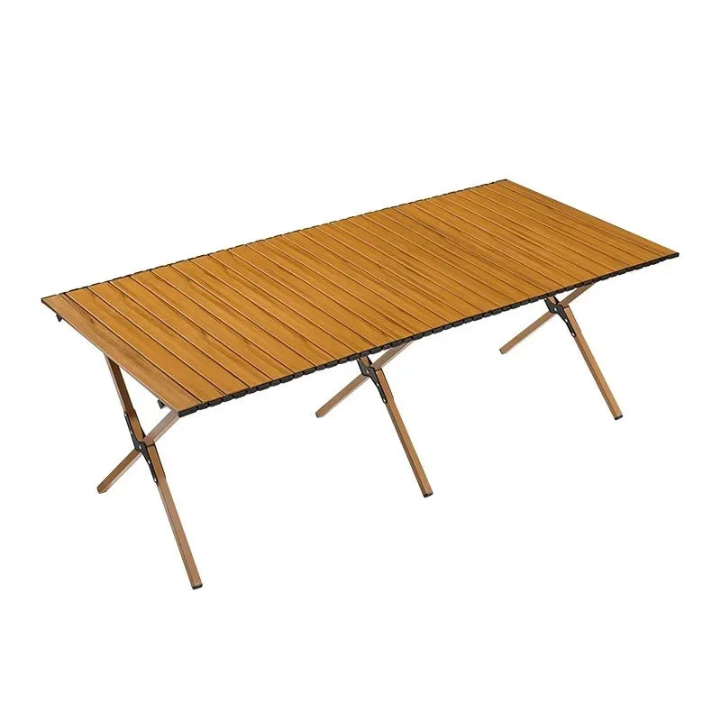 Portable Wooden Picnic Table Lightweight Compact Outdoor Folding Camping Table Camping Picnics Backyard Parties Beach Trips