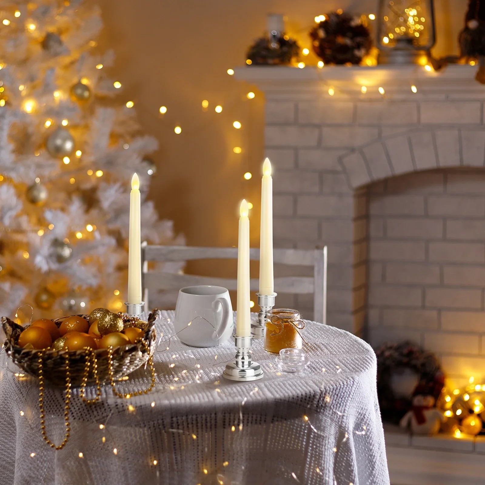 20cm LED Table Light With Timer Remote Flameless Electronic Taper Candle Light for Party Wedding Home Decor Flashing Lamp